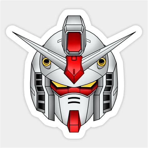 Gundam Mask Gundam Sticker Teepublic