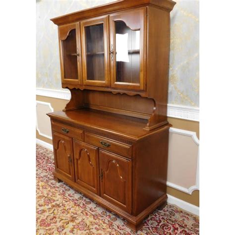 Find great deals or sell your items for free. 1980s Solid Maple Dining Room Kitchen China Cabinet Hutch ...