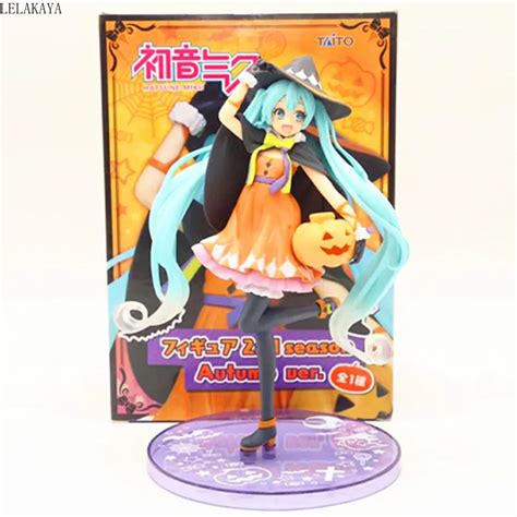 18cm Anime Action Figure Hatsune Miku Halloween Ver Model Pvc Vocaloid