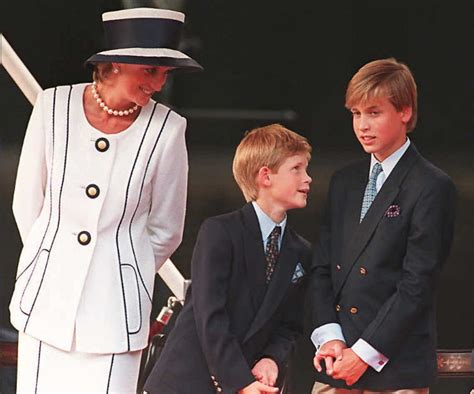 how old were william and harry when diana died popsugar celebrity