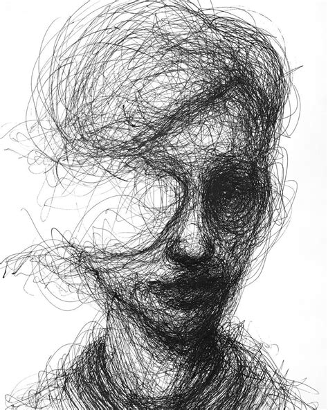 Scribbled Portraits Of Brooding Figures By Adam Riches — Colossal