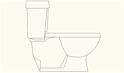 Flush Toilet Detail Elevation And Plan Dwg File Cadbull