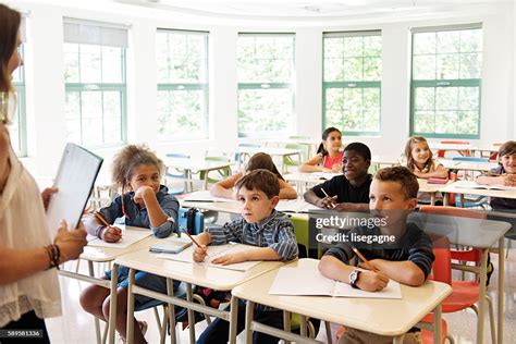 School Kids In Classroom High Res Stock Photo Getty Images