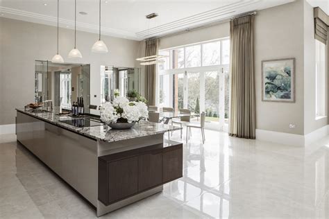 Italian tiles are considered as the best fireproof tiles in the world. EXTREME High Gloss Luxury Kitchen Island and Dining Area ...