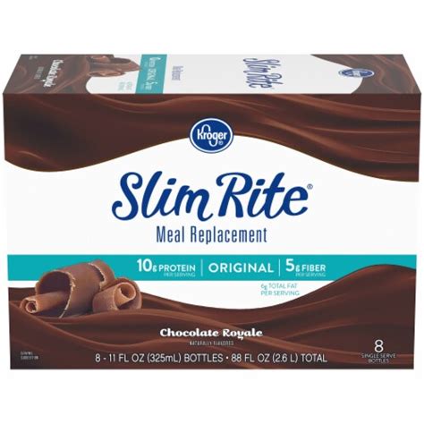 Kroger Slim Rite Chocolate Royale Meal Alternative Beverage Bottles