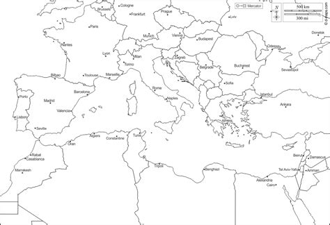 Mediterranean Map Printable Printable Maps Images