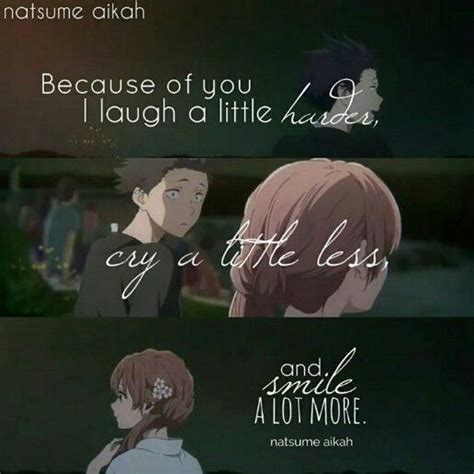 A Silent Voice Love Quotes Good Quote Koe No Katachia Silent Voice