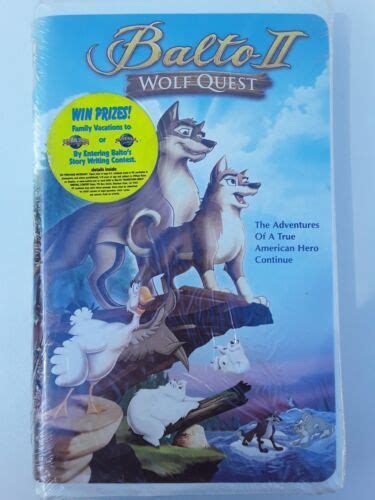 Balto Ii Wolfquest Vhs Tape Clamshell Case New Factory Sealed