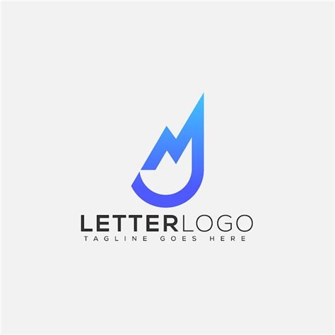 Jm Logo Design Vorlage Vektorgrafik Branding Element Premium Vektor