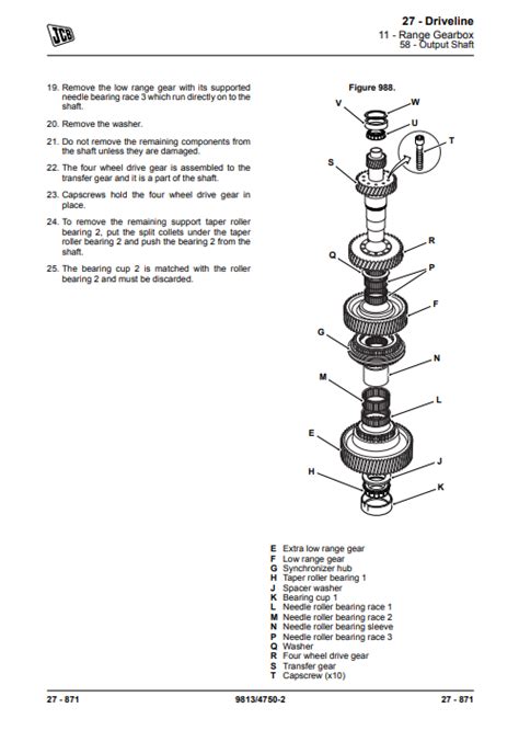 Jcb Transmission General Service Repair Manual