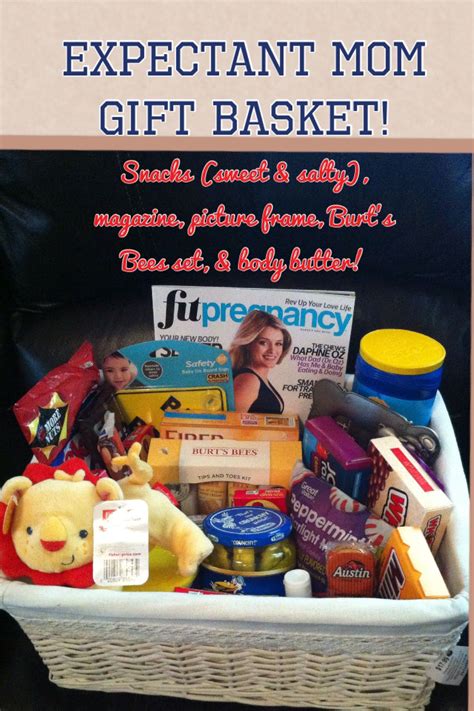 What to gift expecting mothers. Expectant mom gift basket "pregnancy survival kit" | B/G ...