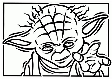 Star Wars Coloring Pages Yoda Coloring Home