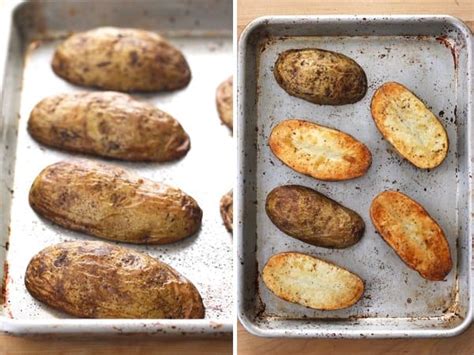 Bake for 15 to 25 minutes. Quicked Baked Potatoes | Recipe | Potato skins, Potatoes ...