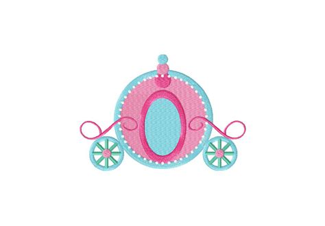 Princess Carriage Machine Embroidery Design Daily Embroidery