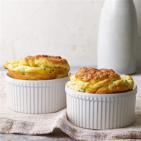 Chive And Goat Cheese Souffles Recipe Eatingwell