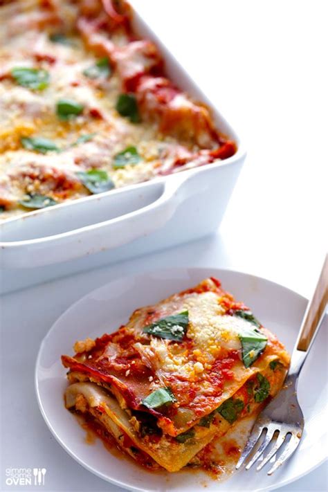 10 Minute Spinach Lasagna Gimme Some Oven Recipe Recipes Easy