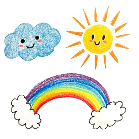 Rainbows And Sunshine Clipart Image