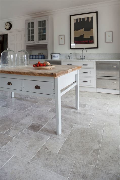 Tundra Tumbled Marble Kitchen Floor Tile Bathroom Floor Tiles Kitchen