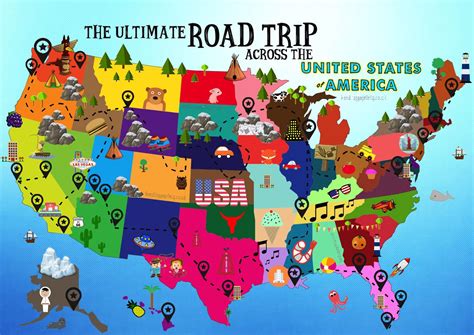 Ultimate Road Trip Map Things To Do In The Usa Road Trip Map Usa