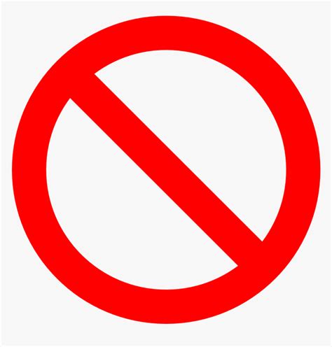 Prohibited sign, unicode number for the sign: No Symbol, Prohibition, Sign, Prohibited, Symbol - Don T ...