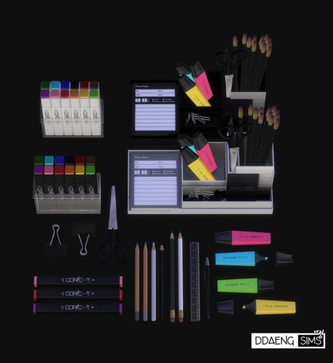 Sims 4 Office Supplies Set Sims 4 Sims The Sims 4 Pc