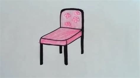 Basit sandalye çizimi How to draw a chair YouTube
