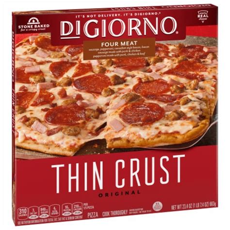 Digiorno Original Thin Crust Four Meat Frozen Pizza 234 Oz Jay C