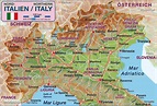 Map of Northern Italy (Region in Italy) | Welt-Atlas.de