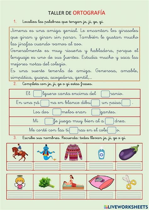 Worksheets Frases Spelling Activities Interactive Notebooks