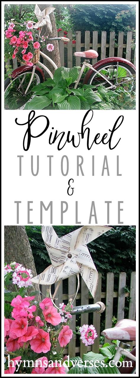 Diy Pinwheel Tutorial And Template Hymns And Verses In 2020