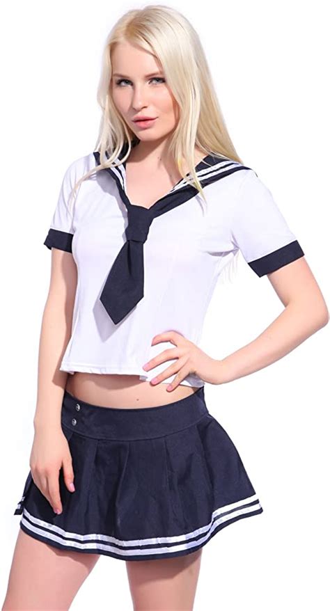 Fashoutlet Japanese School Girl Cosplay Sailor Uniform