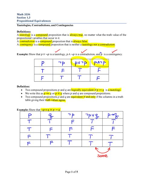 Discrete Mathematics Lecture 13 Propositional Equivalences Math