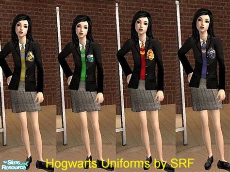 The Sims Resource Hogwarts Uniforms