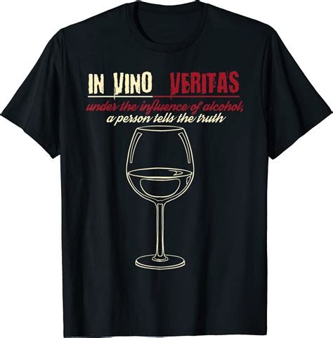 In Vino Veritas T Shirt Clothing