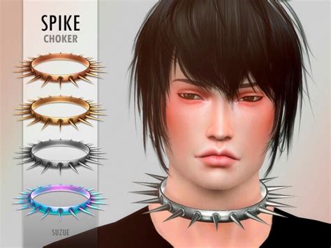 Spike Choker M By Suzue At Tsr Sims 4 Updates