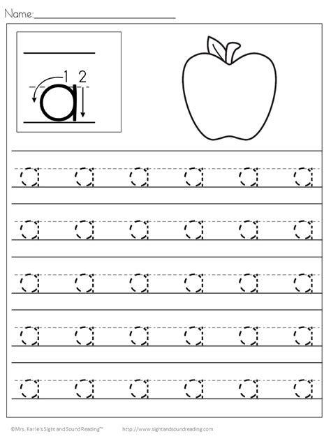 Free Printable Handwriting Worksheets For Kindergarten