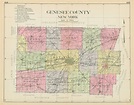 GENESEE County New York 1912 Map Replica or GENUINE ORIGINAL | Etsy