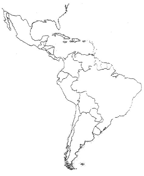 27 Map Of Latin America Blank Maps Database Source