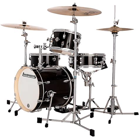 Ludwig Breakbeats By Questlove 4 Piece Shell Pack Black Sparkle