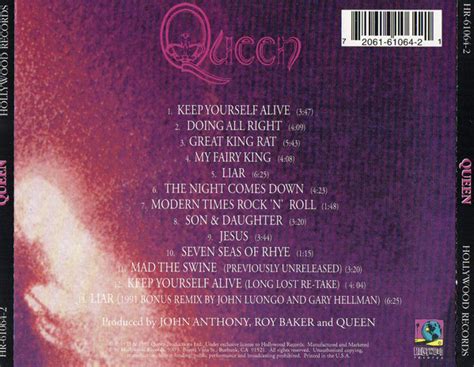 Queen Queen Cd 1973 Keep Yourself Alive Classic Pop Rock