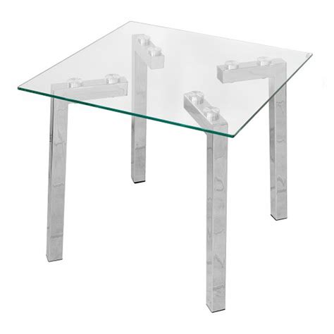 Clear Glass Side Table Modern And Contemporary Side Tables