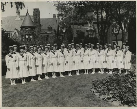 Mercy Hospital School Of Nursing Graduates Portland 1948 Maine