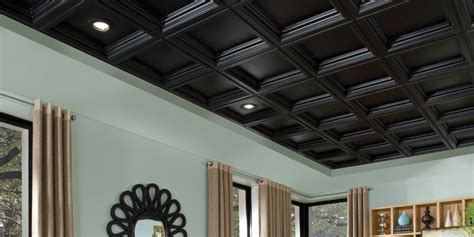 Armstrong Deep Coffer Ceiling Tiles Basement Ceiling Options Ceiling