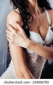 Sexy Beautiful Nude Bride Veil White Stock Photo Shutterstock