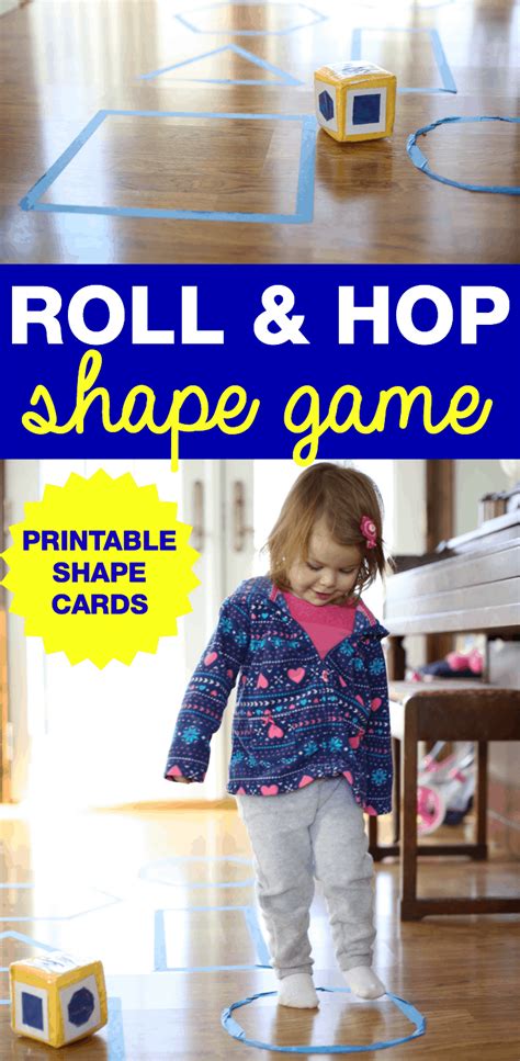 Roll Hop Shape Game For Toddlers I Can Teach My Child