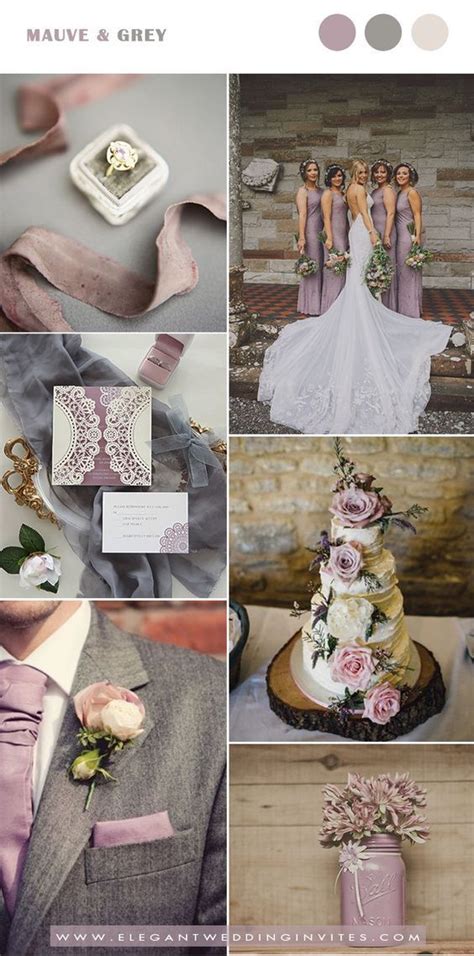 Trending 7 Pretty Mauve Wedding Color Combos For Fall And Winter