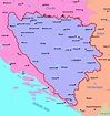 Mapa político detallada de Bosnia y Herzegovina con las principales ...