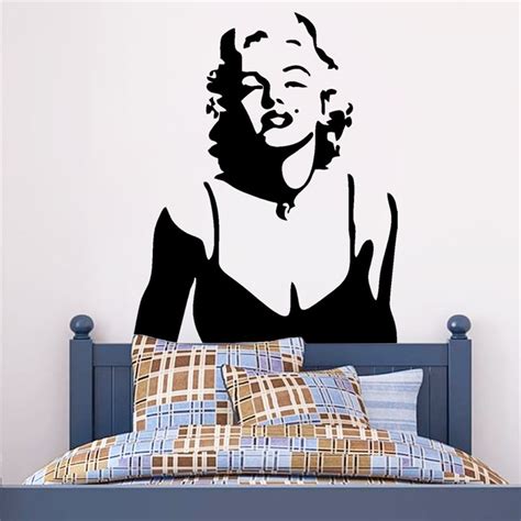 D Poster Wall Stickers Sexy Marilyn Monroe Wall Decal Vinyl Stickers