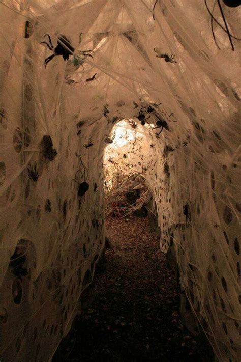 Spiderweb Tunnel Halloween House Party Halloween Haunted Houses