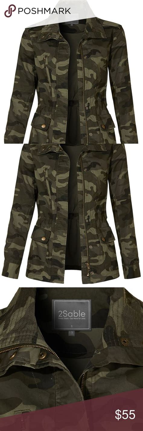 Nwt Le3no Camo Military Andorak Jacket Army Xs 2x Military Anorak